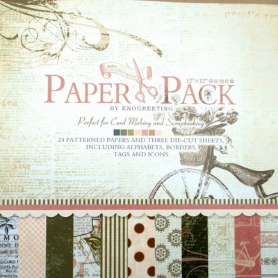 

craftsneed eno greetings designed 12x12 Multipurpose Paper(Set of 1, Multicolor)