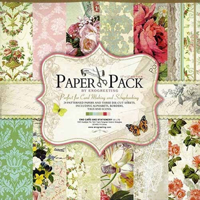 

craftsneed eno greeting designed 12x12 Multipurpose Paper(Set of 1, Multicolor)