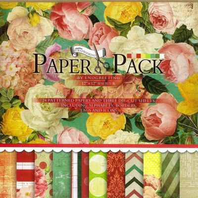 

craftsneed eno greetings designed 12x12 Multipurpose Paper(Set of 1, Multicolor)