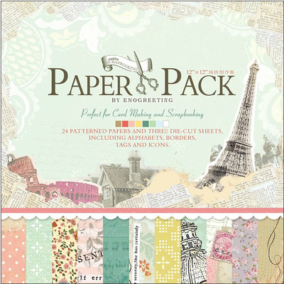 

craftsneed eno greetings designed 12x12 Multipurpose Paper(Set of 1, Multicolor)