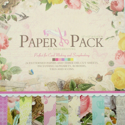 

craftsneed eno greetings designed 12x12 Multipurpose Paper(Set of 1, Multicolor)
