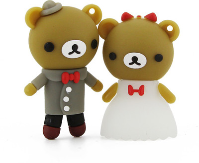 

Green Tree Cute Bride Groom Pair 32 GB Pen Drive(Multicolor)