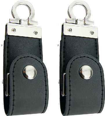 

Green Tree Fancy Black Leather (Pack Of 2) 32 GB Pen Drive(Black)