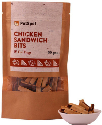 

PetSpot Chicken Sandwich Bits Chicken Dog Treat(50 g)