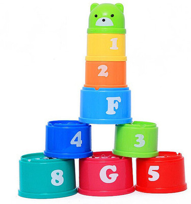 

BonZeal Stacked Rainbow Puzzle Cups(9 Pieces)