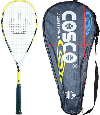 

Cosco Aggression 99 Squash Racquet Yellow Strung Squash Racquet(G4, 200 g)