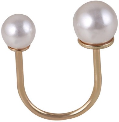 

FemNmas Simple Pearl U Shape Ring (Gold) Alloy Ring