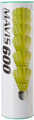 

Yonex Mavis 600 Nylon Shuttle - Yellow(Medium, 77, Pack of 1)