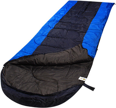 

RuggedTrails All Season Waterproof Hooded Sleeping Bag (Single) Sleeping Bag(Blue, Black, Black;blue
