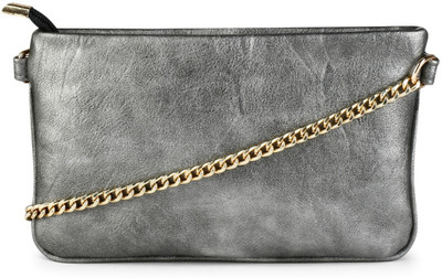 

Cappuccino Women Evening/Party Grey PU Sling Bag