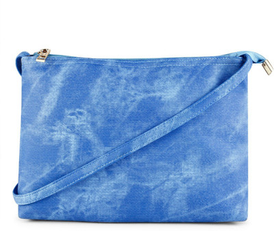 

Cappuccino Women Casual Blue PU Sling Bag