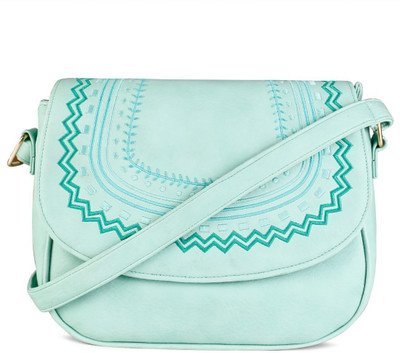 

Cappuccino Women Casual Green PU Sling Bag
