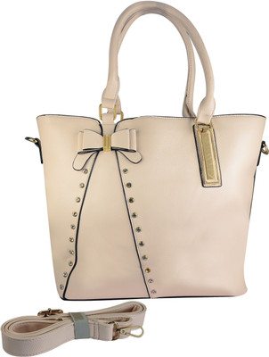

AZEEZ Girls Casual Beige PU Tote