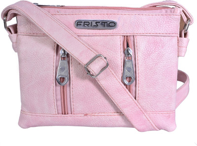 

Fristo Women Casual Pink PU Sling Bag