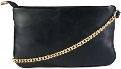 

Cappuccino Women Evening/Party Black PU Sling Bag