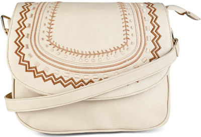 

Cappuccino Women Casual Beige PU Sling Bag