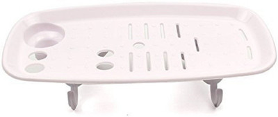 

Sukot Multi purpose toothbrush Holder Toothpaste Stand Soap Dish Holder(White)