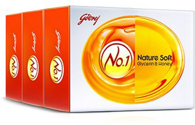 

Godrej No.1 Nature Soft Glycerin & Honey Soap(375 g, Pack of 3)