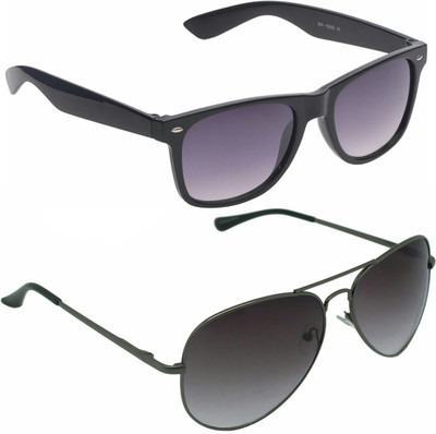 

Azmani Wayfarer, Aviator Sunglasses(Multicolor)