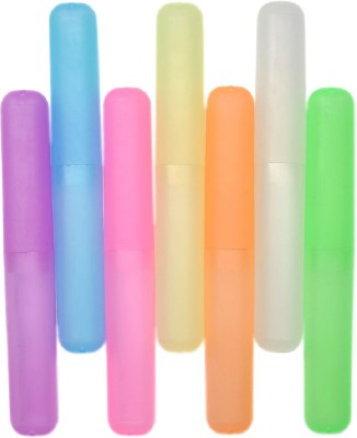 Sukot Pack of 7PCs Outdoor Travel Hiking Camping Tooth Brush Cap Tube Holder Toothbrush Case(Pack of 7)