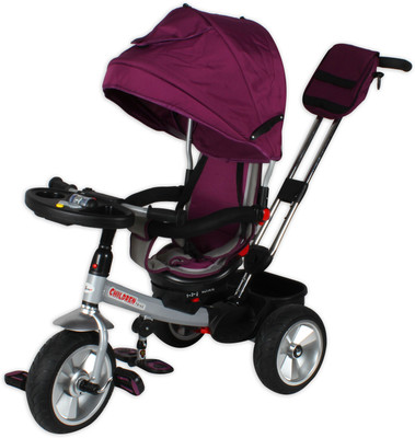 

Toyhouse B50 Rubber Tyres Luxury Tricycle, Purple(Purple)