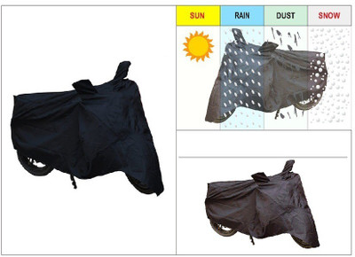 CruiseConsole Two Wheeler Cover for TVS(Apache RTR 160, Black)