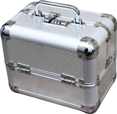 Satisfaction Orion to store cosmetic items Vanity Box(Silver)