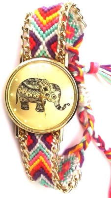 Maan International Elephant Friendship Bracelet Quartz Watch  - For Women   Watches  (Maan International)
