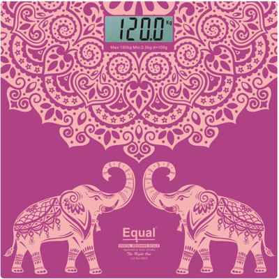 

Equal Digital Designer Personal, capacity 180 kg Weighing Scale(Pink)