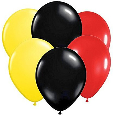 

PARTY PROPZ Solid PIRATE BIRTH DAY DECORATION / PIRATE LATEX BALLOON SET OF 25 / PIRATE PARTY SUPPLIES Balloon(Red, Black, Yellow, Pack of 25)