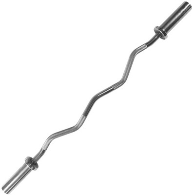 

body built 3FT Curl Bar (With 2 Locks) Curl Bar(Silver)