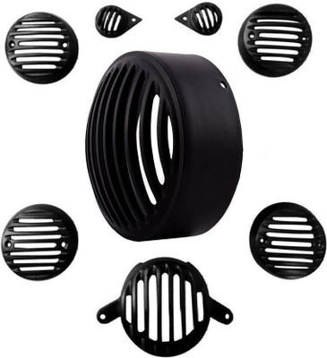 

Cadeau PVC R112 Plastic Edition Bike Headlight Grill(Black)