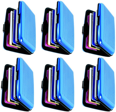 

Jeeya Slim & Stylish 6 Card Holder(Set of 6, Multicolor)