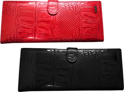 

Lady bar Casual Red, Black Clutch, Black;red