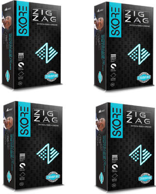 

Skore (CONCEALED / CONFIDENTIAL PACKAGING) - Zig Zag Condom(Set of 4, 40S)