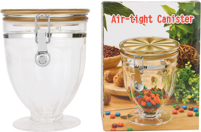 

Tuelip Trophy Shape Designed Airtight Canister - 1000 ml Polypropylene Grocery Container(Clear)