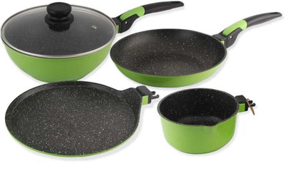 Wonderchef Click Amaze Induction Bottom Cookware Set(Aluminium, 4 - Piece) available at flipkart for Rs.3449