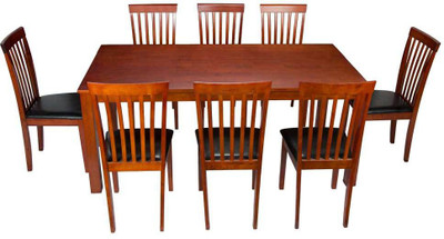 

Woodness Solid Wood 8 Seater Dining Set(Finish Color - Mahogany)