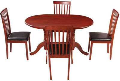 

Woodness Solid Wood 4 Seater Dining Set(Finish Color - Mahogany)