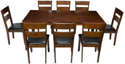 

Woodness Solid Wood 8 Seater Dining Set(Finish Color - Wenge)