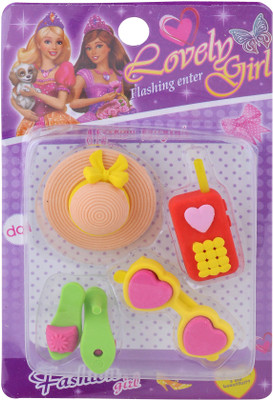 

SN toy zone Barbie Eraser Non-Toxic Eraser(Multicolor)