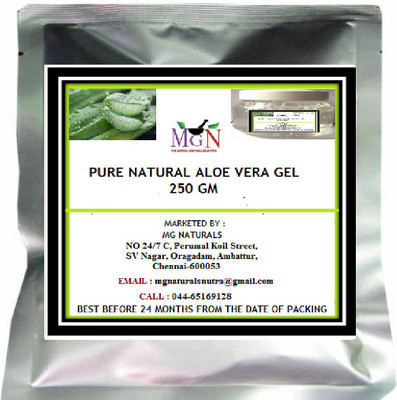 

MG Naturals PURE NATURAL ALOE VERA GEL (250 GM)(250 ml)