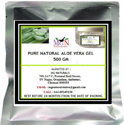 

MG Naturals PURE NATURAL ALOE VERA GEL (500 GM)(500 g)