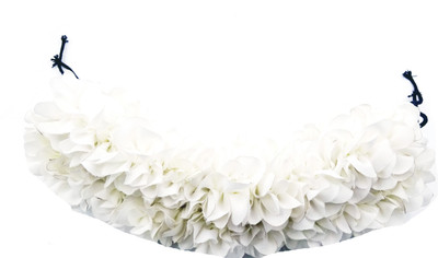 

Margam Artificial Gajra Flowers Bun Hair Band(White)