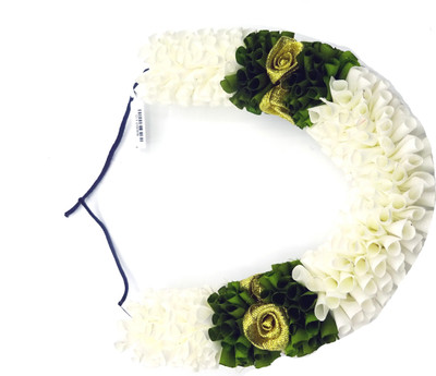 

Margam Artificial Gajra Flowers Bun Hair Band(White)