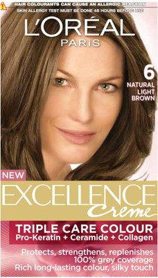 L Oreal Paris Excellence Creme Hair Color Natural Light Brown 6