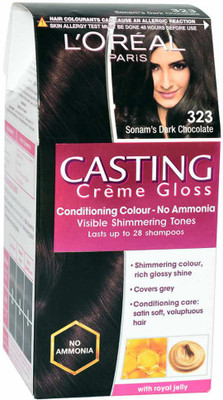L'Oreal Paris Casting Creme Gloss , Sonam's Dark Chocolate 323 L'Oreal Paris Casting Creme Gloss , Sonam's Dark Chocolate 323