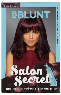 

BBlunt Salon Secret High Shine Creme Hair Color(Wine Deep Burgundy 4.20)