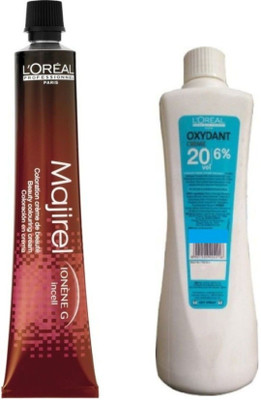 

L'Oreal Paris Majirel Hair Cream No. 4.20Tube + Developer 20 Vol. 6% Hair Color(Extra Burgundy Brown)