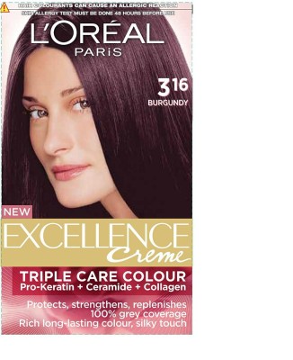 30% OFF on L'Or�al Paris Excellence Creme Hair Color , Burgundy  on  Flipkart 